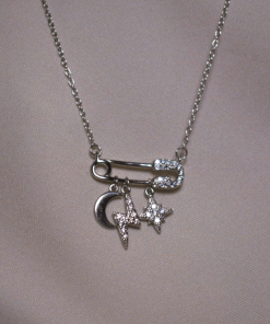 Alternative view of Gargantilla de Imperdible Noche