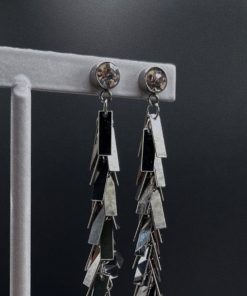 Alternative view of Pendientes Colgantes Plateados